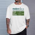 Modern C リッチなナチュラルビットとバイトプログラミング Tシャツ 彼への贈り物