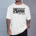 For New Mom Retro Checkered Mama Est 2024 T-Shirt Gifts for Him