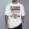 My Bearded Dragon Eats Better Than I Do トカゲ爬虫類 Tシャツ 彼への贈り物