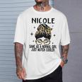 Nicole コスチューム かわいい 定義 名入れ Nicole Tシャツ 彼への贈り物
