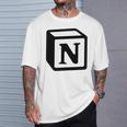 Notion アプリ All Notion Lovers Notion Aesthetic Notionユーザー Tシャツ 彼への贈り物