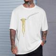 Pasta Divertida Amante De La Comida Italiana Comer Espaguetis Con Tenedor Camiseta unisex Regalos para él