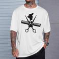 Peluquería Canina Peluquería Canina Divertida In Mangas Camiseta unisex Regalos para él