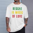 Reggae Is Music Of Love 長袖tシャツ Tシャツ 彼への贈り物