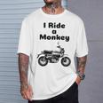 I Ride A Monkey オートバイ ミニバイクシャツ Tシャツ 彼への贈り物