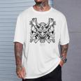 Samurái Máscara De Hannya Oni Japón Anime Camiseta unisex Regalos para él