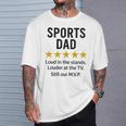 Sports Dad Loud In Thetands MVP 引用 Tシャツ 彼への贈り物