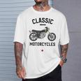 Sr500 ブラック クラシックバイク モーターサイクリスト オートバイ Tシャツ 彼への贈り物