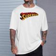 Super Daduperdad uperhero Dad Tシャツ 彼への贈り物