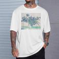 Trendyincentan Gogh Irises Famous Painting 1890 Tシャツ 彼への贈り物