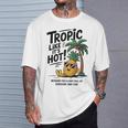 Tropic Like It's Hot パイナップル サマーサングラス ビーチ Tシャツ 彼への贈り物
