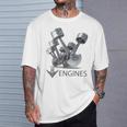 V8 エンジン Tシャツ 彼への贈り物
