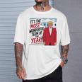 「今年一番素晴らしい言葉だ」トランプクリスマス 長袖tシャツ Tシャツ 彼への贈り物