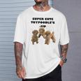 【Super Cute Toypoodles】トイプードル 実写 Tシャツ 彼への贈り物