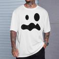 お化けの顔 ハロウィーン 幽霊 おばけ ゆうれい Tシャツ 彼への贈り物