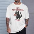 この脳みそのかわいい黒猫のミームを落とした 長袖tシャツ Tシャツ 彼への贈り物