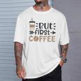 しかし、ファーストコーヒー面白いコーヒー愛好家の名言 Tシャツ 彼への贈り物