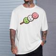 だんご 団子 和菓子 花見団子 三色団子 三兄弟 だんご好き かわいい おもしろ Tシャツ 彼への贈り物