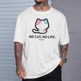 びーえするるる【Bsテレ東公式】No Cat No Life（10色） Tシャツ 彼への贈り物