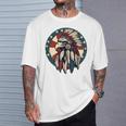 アメリカンイーグル チーフ インディアン ヘッドドレス ネイティブイーグル 長袖tシャツ Tシャツ 彼への贈り物