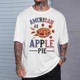 アメリカ国旗-アメリカン・アズ・アップルパイ Tシャツ 彼への贈り物