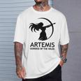 アルテミス 古代ギリシャの女神 Tシャツ 彼への贈り物