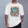イスタンブール、トルコ 猫の街 Istanbul Turkey City Of Cats Tシャツ 彼への贈り物