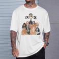 イングリッシュコッカースパニエルがいっぱい Tシャツ 彼への贈り物