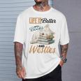 ウェスト・ハイランド・ホワイト・テリア・ウェスティ・ドッグブリード・ライフ・イズ・ベター Tシャツ 彼への贈り物