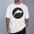 オルカ ヴィンテージ クジラ 海洋動物 クジラ Tシャツ 彼への贈り物