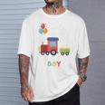 キッズ かっこいいチュー 3歳バースデーボーイ可愛い電車好き Tシャツ 彼への贈り物