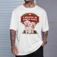 クリスマス デコレーション 犬 マルチーズ Tシャツ 彼への贈り物