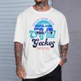 クレステッドゲッコーは私を笑顔にする エキゾチックなトカゲ Tシャツ 彼への贈り物