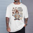 コーヒーノームコーヒーの後ろ向き綴りはeeffoc面白いです。 Tシャツ 彼への贈り物