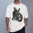 ゴリラ バイク バイカー Tシャツ 彼への贈り物