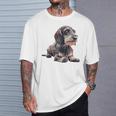 ダックスフンド ワイヤーヘア Tシャツ 彼への贈り物