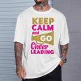チア チアリーディング Keep Calm And Go チアリーディング Tシャツ 彼への贈り物