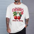 チェリーファーマーズマーケット フレッシュピックチェリー チェリー好き Tシャツ 彼への贈り物