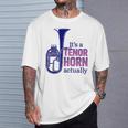 テナーホーンブラスバンドマーチングバンドおもしろ音楽 Alto Horn Or Tenor Horn Joke Tシャツ 彼への贈り物