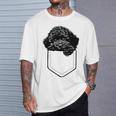 トイプードルのポケット Tシャツ 彼への贈り物