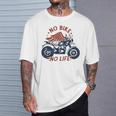 バイク 面白tシャツ No Bike No Life メンズ オートバイ モーターサイクル おもしろ ツーリング 服 Tシャツ 彼への贈り物