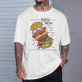 バーガー 解剖 成分 チーズバーガー ハンバーガー パテ Tシャツ 彼への贈り物