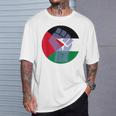 パレスチナ製フリーパレスチナスタンド Tシャツ 彼への贈り物