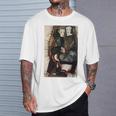 フリンジ付きの毛布の上の二人の女の子 エゴン・シーレ作 1911 長袖tシャツ Tシャツ 彼への贈り物