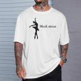 ブラックスワンレイクバレエバレリーナポワントダンスダンサーグラフィック Tシャツ 彼への贈り物