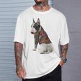 ブルテリア犬 日本龍 タトゥー入り イレズミ Tシャツ 彼への贈り物