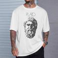 プラトンtシャツ 古代ギリシャ哲学者 Tシャツ 彼への贈り物