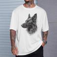 ベルギーシェパード 犬 グラフィック ペットアート ベルギーシェパード Tシャツ 彼への贈り物