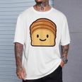 ベーカリー パン ブリオッシュ シンプルでミニマルなユーモア ブリオッシュ Tシャツ 彼への贈り物