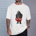 ボクシング チャンピオン ゴリラ ボクサーファイター Tシャツ 彼への贈り物